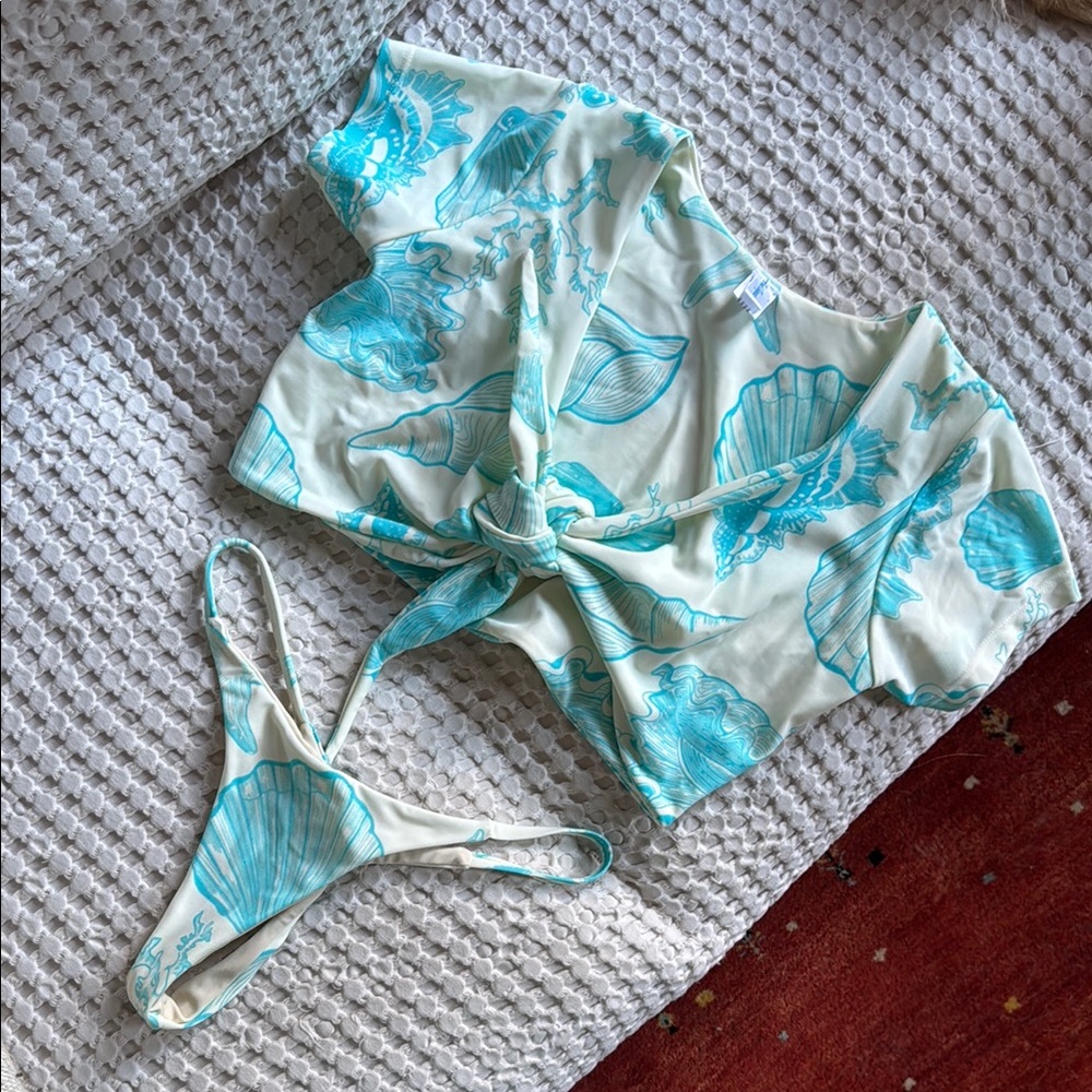 Andi Bagus Seashell Print Bikini Set